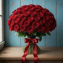 Букет Красные розы Блэк Меджик в Осеченки