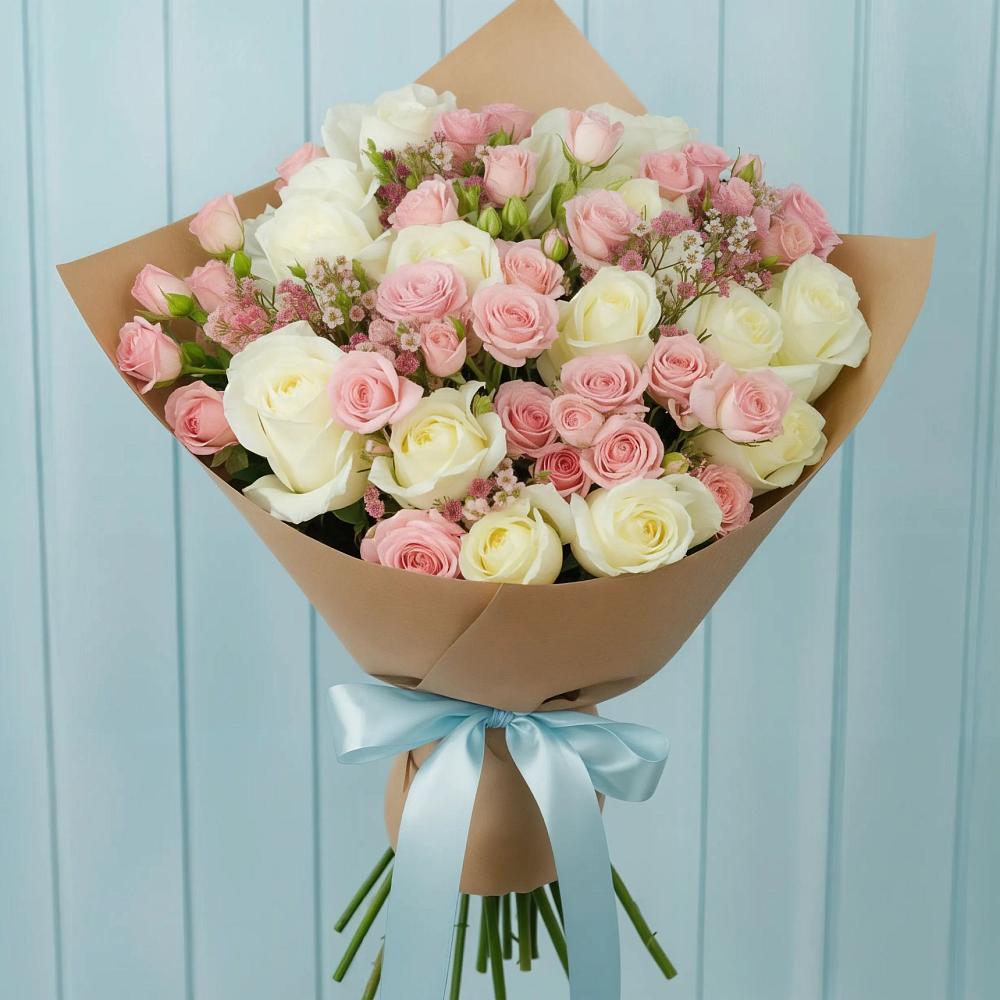 Букет цветов из: Розы в Осеченки