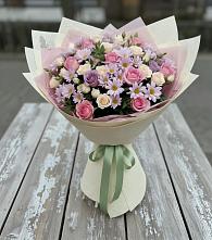 Букет цветов из:  Розы и Хризантемы в Осеченки