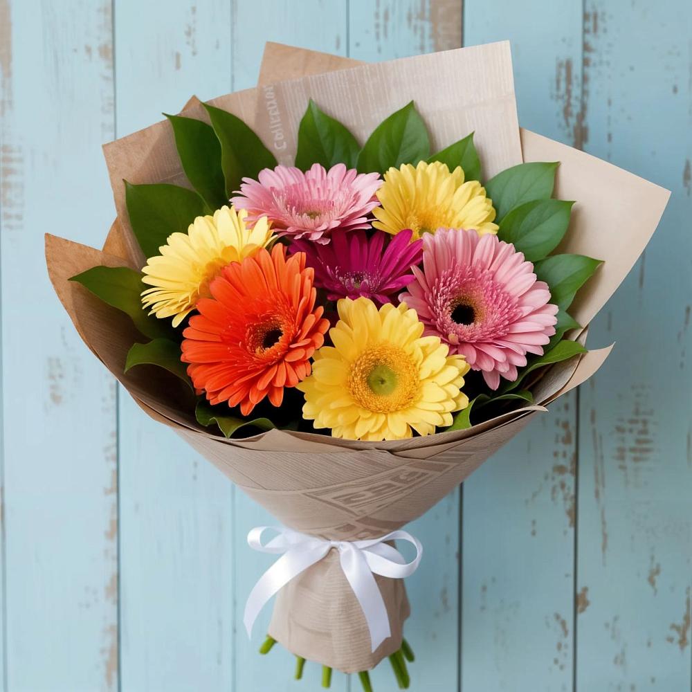 Букет цветов из: Герберы в Осеченки