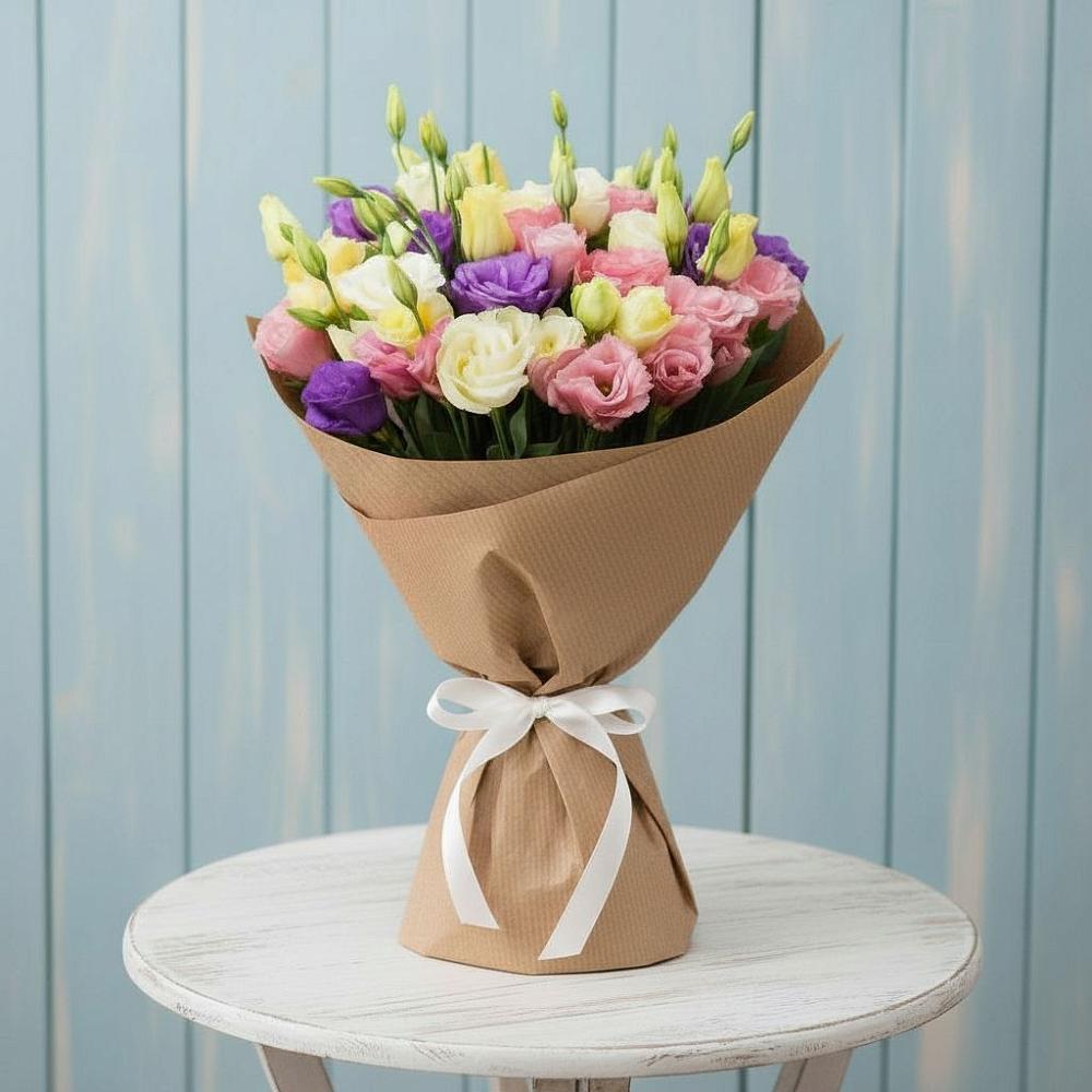 Букет цветов из: Лизиантусы в Осеченки