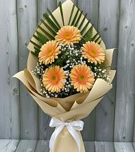 Букет цветов из:  Герберы в Осеченки