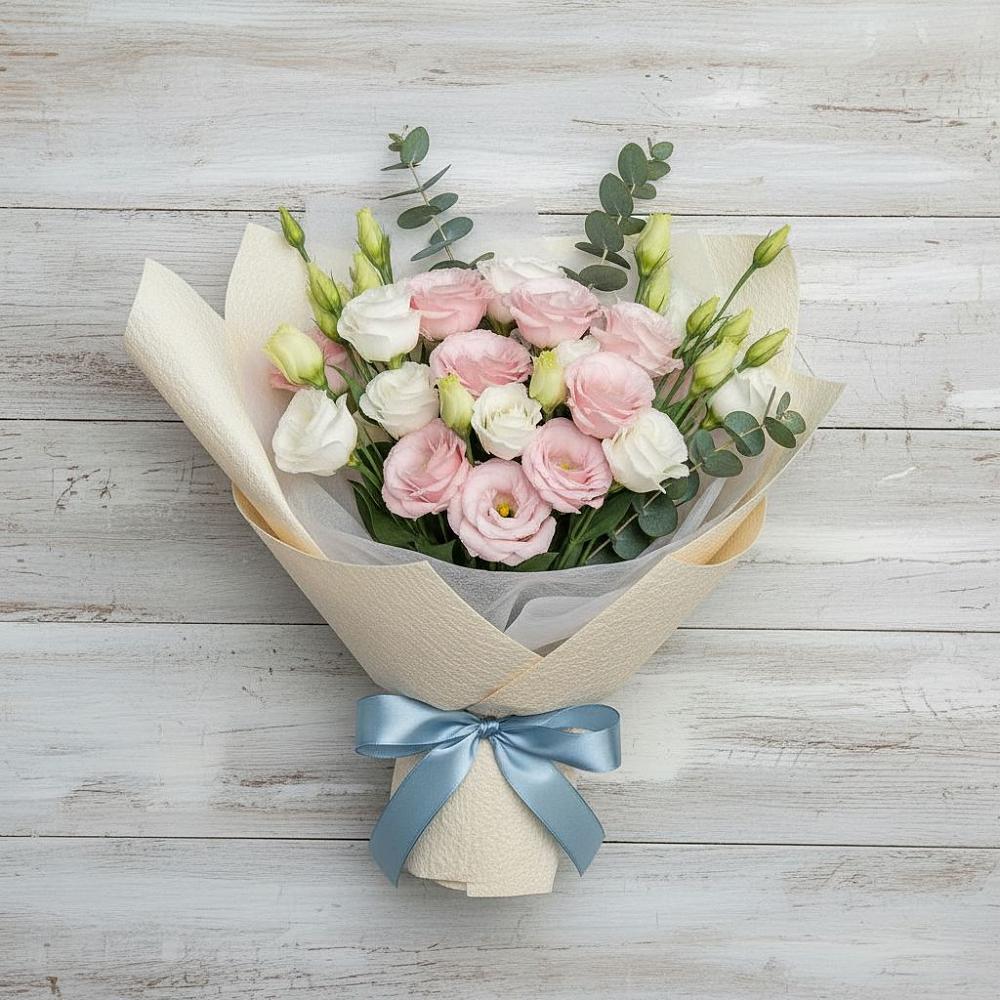 Букет цветов из: Лизиантусы в Осеченки